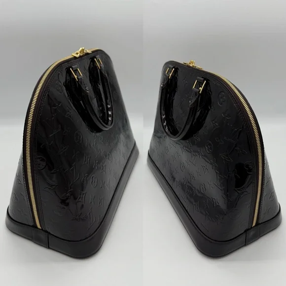 Authentic NEW Louis Vuitton Dark purple Vernis Alma GM - Picture 8 of 17